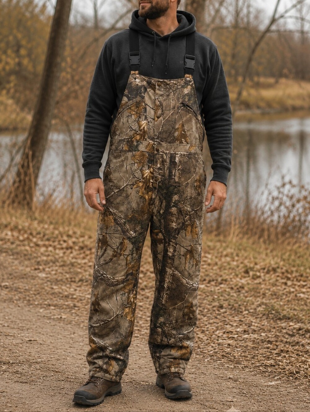 Cabela's Insulated Camouflage Hunting Bib Overalls XXL Realtree Camo Men's